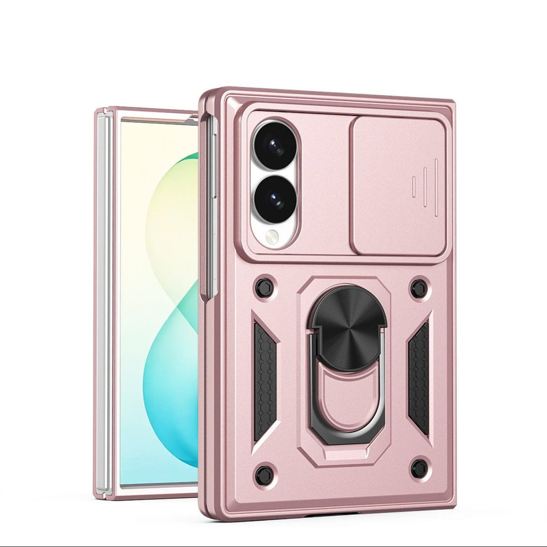 Magnetic Shockproof Case With Camera Cover For Samsung Z Fold Galaxy Z Fold 8 Rose Gold Parkfield Supplies