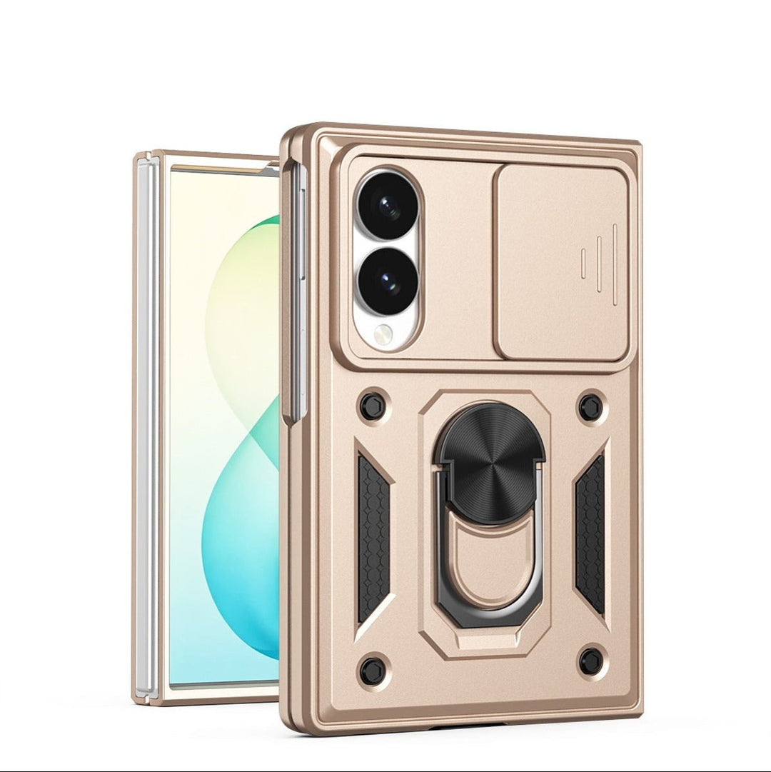 Magnetic Shockproof Case With Camera Cover For Samsung Z Fold Galaxy Z Fold 8 Gold Parkfield Supplies