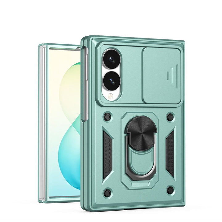 Magnetic Shockproof Case With Camera Cover For Samsung Z Fold Galaxy Z Fold 8 Green Parkfield Supplies