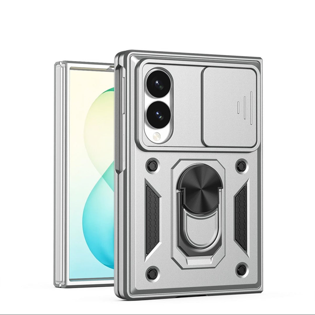 Magnetic Shockproof Case With Camera Cover For Samsung Z Fold Galaxy Z Fold 8 Silver Parkfield Supplies