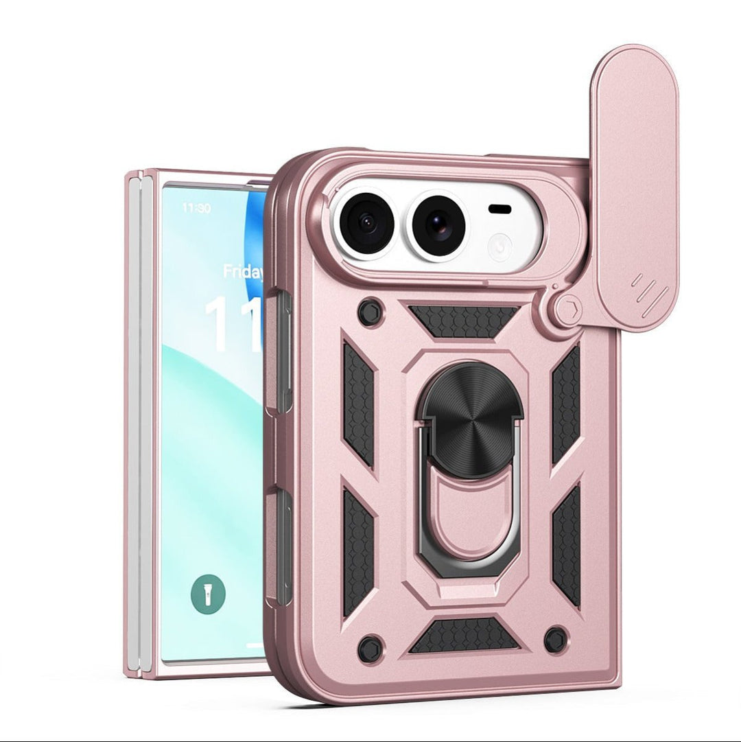 Magnetic Shockproof Phone Case With Camera Cover iPhone 18 Fold Rose Gold Parkfield Supplies