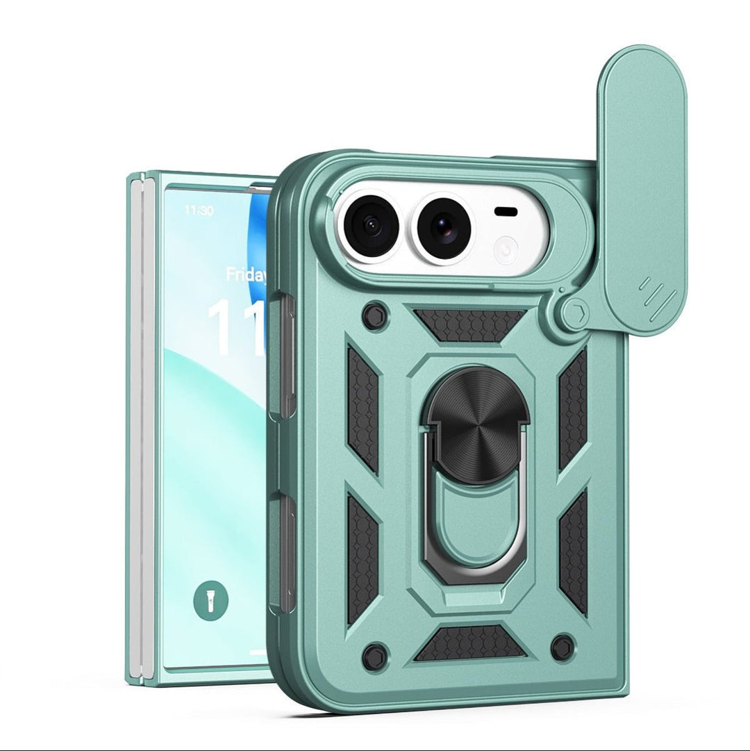 Magnetic Shockproof Phone Case With Camera Cover iPhone 18 Fold Midnight Green Parkfield Supplies