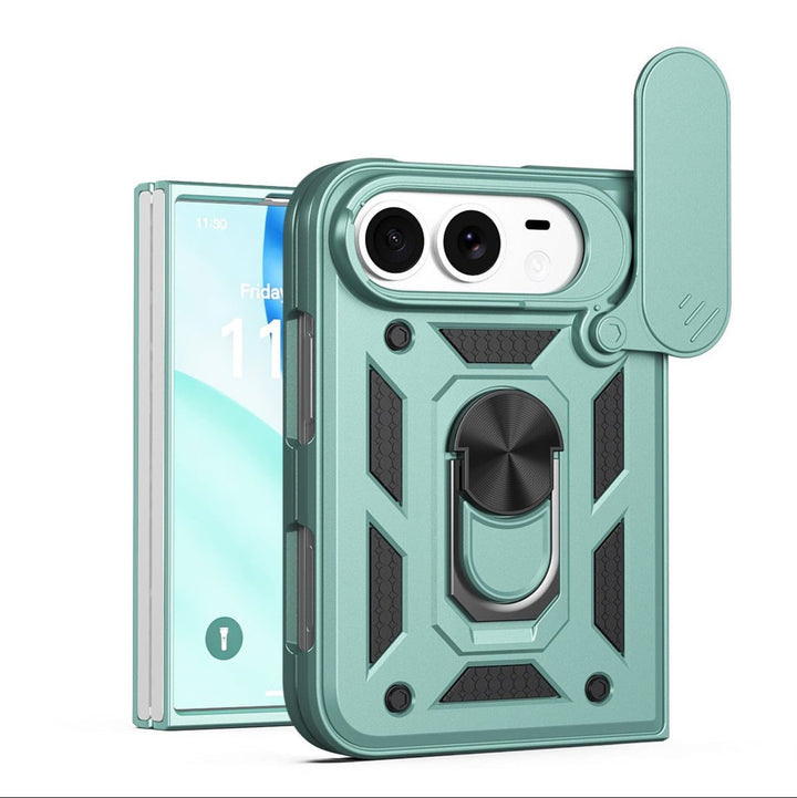 Magnetic Shockproof Phone Case With Camera Cover iPhone 18 Fold Midnight Green Parkfield Supplies