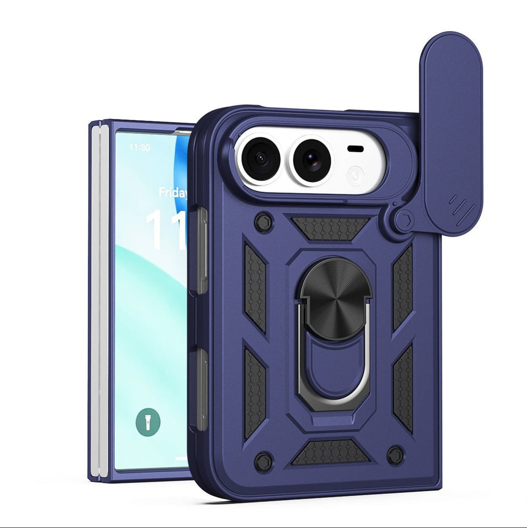 Magnetic Shockproof Phone Case With Camera Cover iPhone 18 Fold Blue Parkfield Supplies