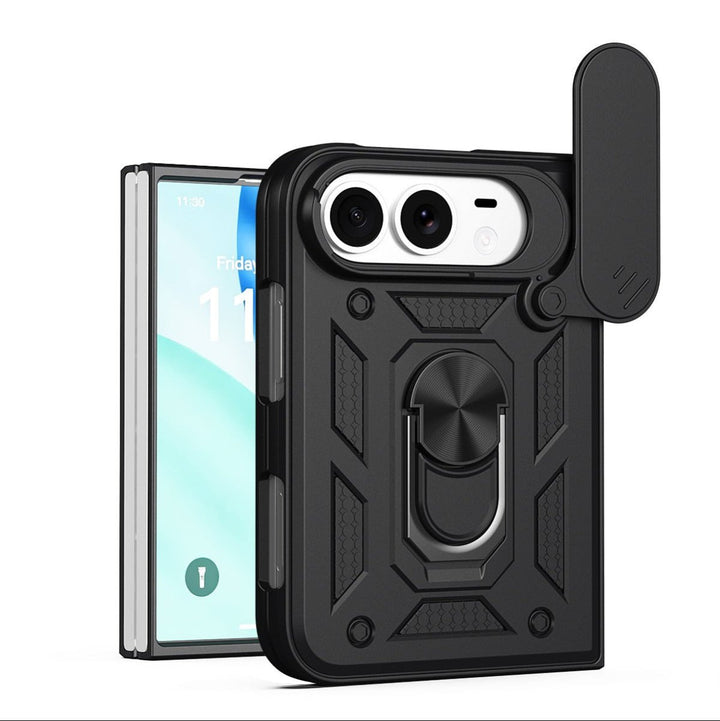 Magnetic Shockproof Phone Case With Camera Cover iPhone 18 Fold Black Parkfield Supplies