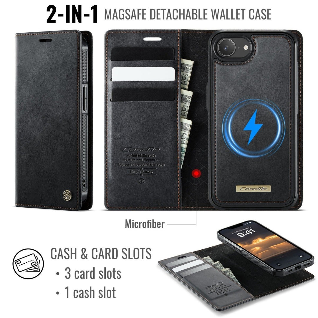 RFID Detachable Leather Card Holder Phone Case iPhone 13 Pro Black Parkfield Supplies