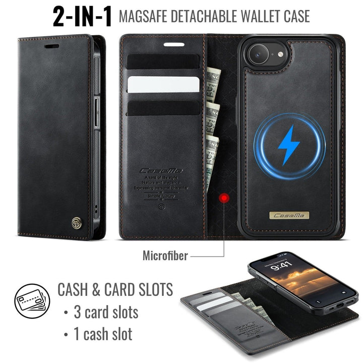 RFID Detachable Leather Card Holder Phone Case iPhone 13 Pro Black Parkfield Supplies