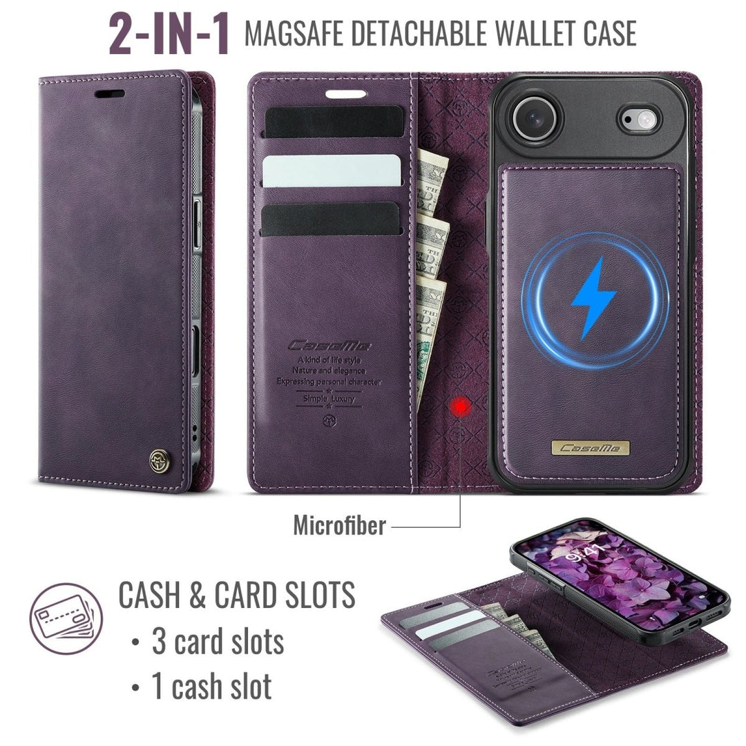RFID Detachable Leather Card Holder Phone Case iPhone 13 Pro Black Parkfield Supplies