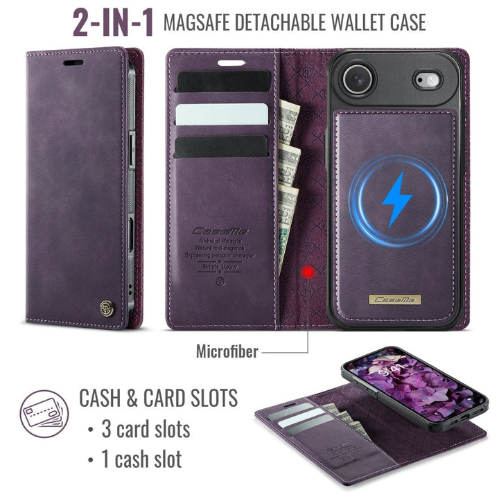 RFID Detachable Leather Card Holder Phone Case iPhone 13 Pro Black Parkfield Supplies