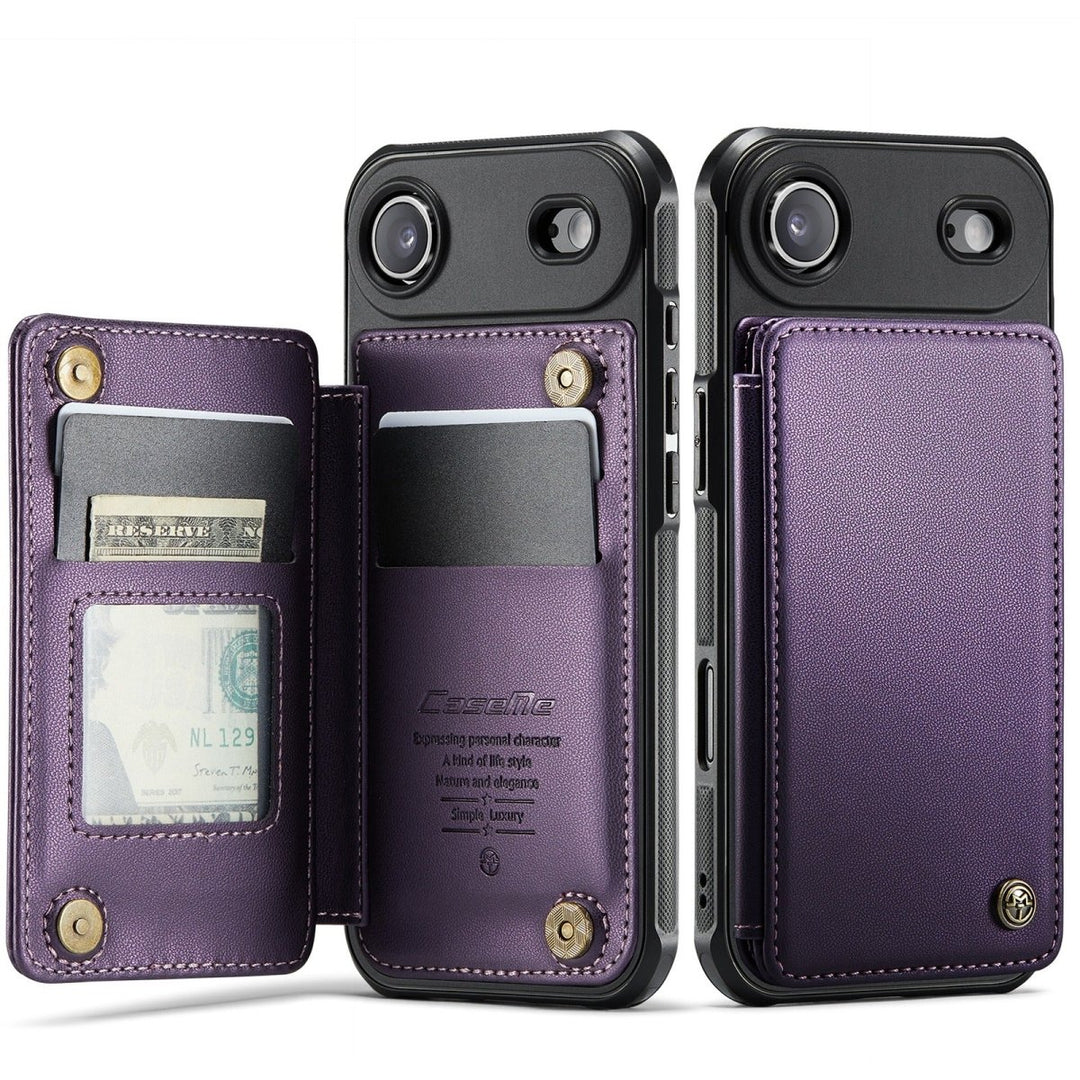 RFID Flip Leather Wallet Phone Case iPhone Air Purple Parkfield Supplies