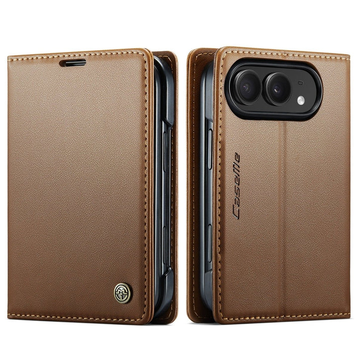 RFID Leather Card Holder Phone Case iPhone Duo Brown Parkfield Supplies