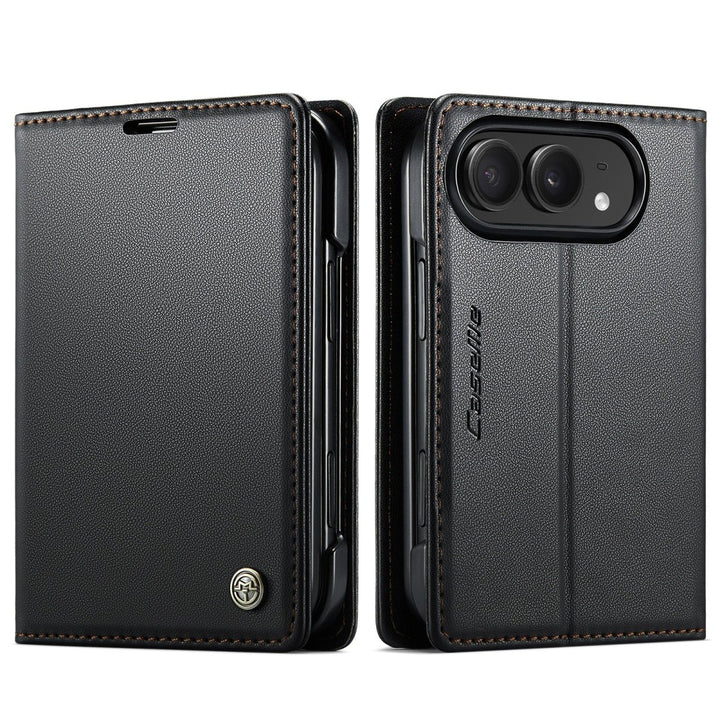 RFID Leather Card Holder Phone Case iPhone Duo Black Parkfield Supplies