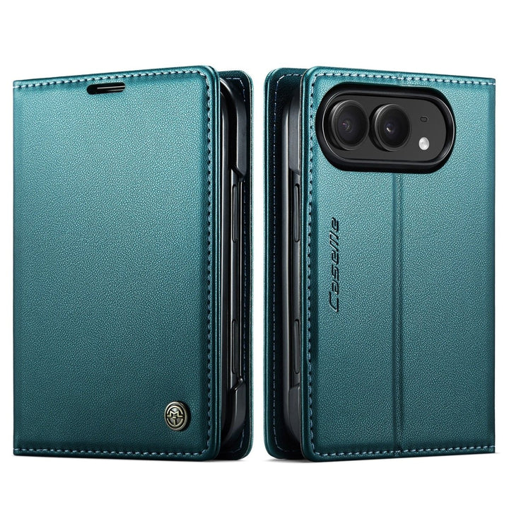 RFID Leather Card Holder Phone Case iPhone Duo Teal Parkfield Supplies