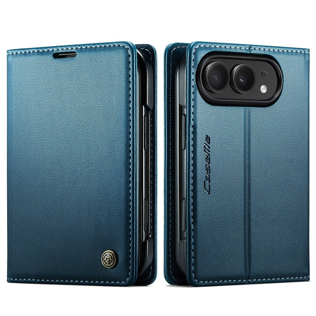 RFID Leather Card Holder Phone Case iPhone Duo Blue Parkfield Supplies