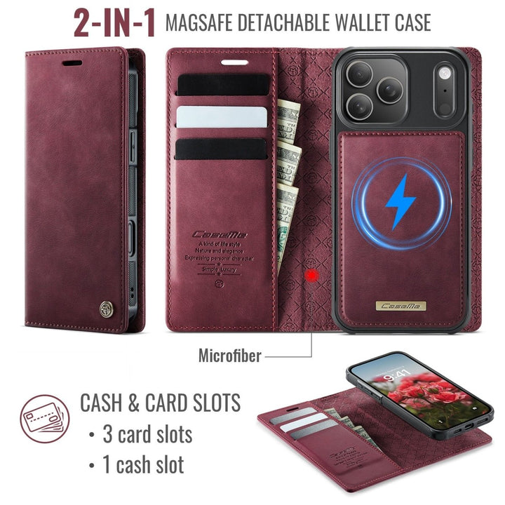 RFID Detachable Leather Card Holder Phone Case iPhone 13 Pro Black Parkfield Supplies