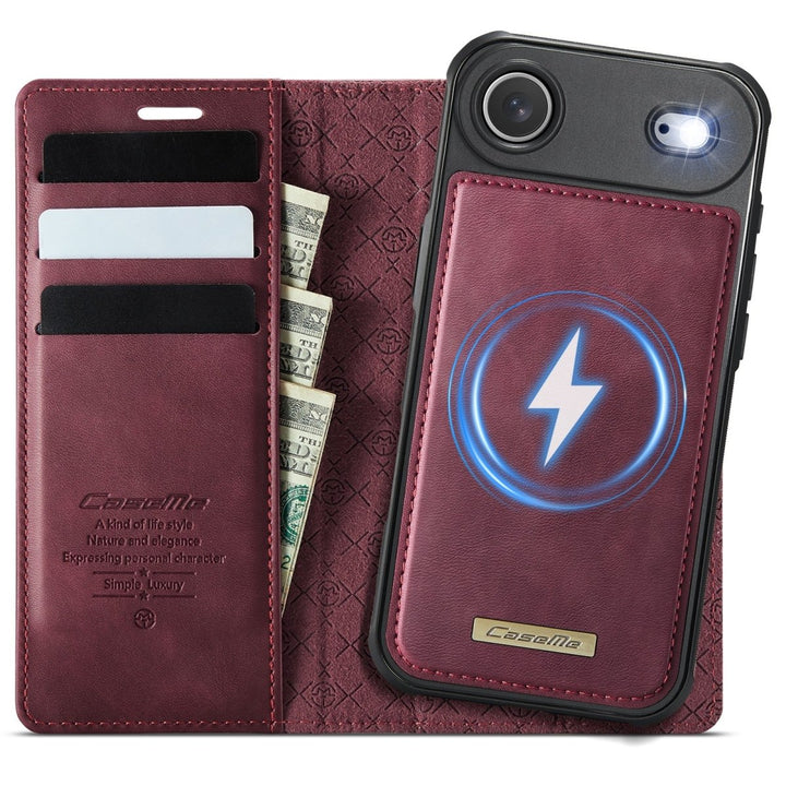 RFID Detachable Leather Card Holder Phone Case iPhone Air Wine Red Parkfield Supplies