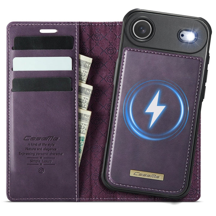 RFID Detachable Leather Card Holder Phone Case iPhone Air Purple Parkfield Supplies