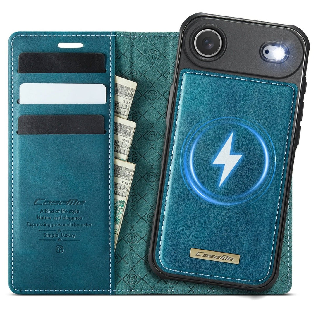 RFID Detachable Leather Card Holder Phone Case iPhone Air Teal Parkfield Supplies