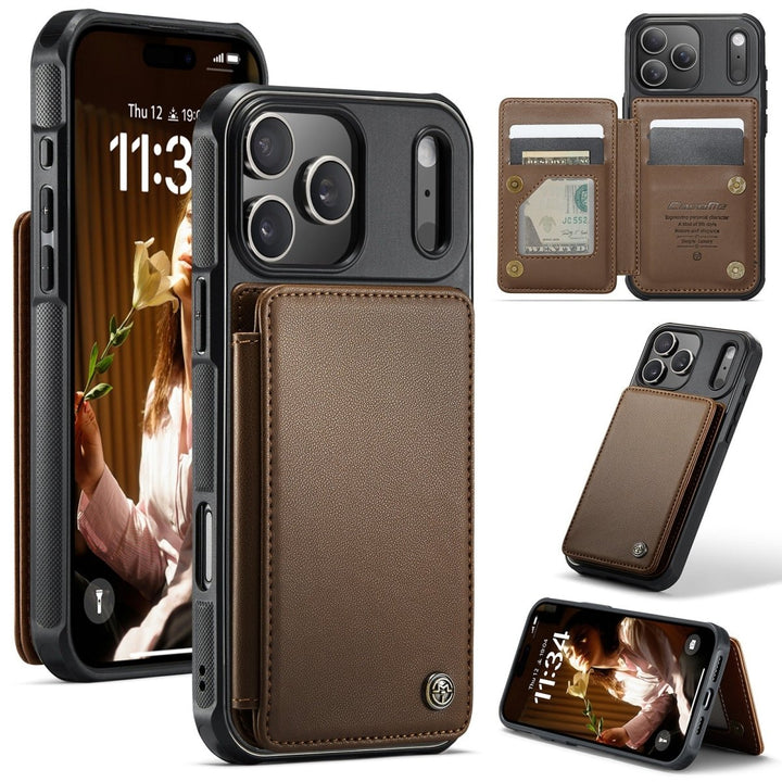 RFID Flip Leather Wallet Phone Case iPhone 15 Purple Parkfield Supplies