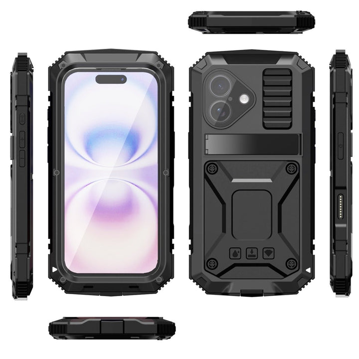 Rugged Heavy Duty Phone Case with Kickstand iPhone 16 Yellow Parkfield Supplies