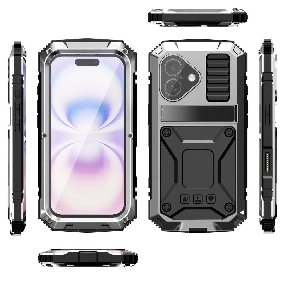 Rugged Heavy Duty Phone Case with Kickstand iPhone 16 Yellow Parkfield Supplies