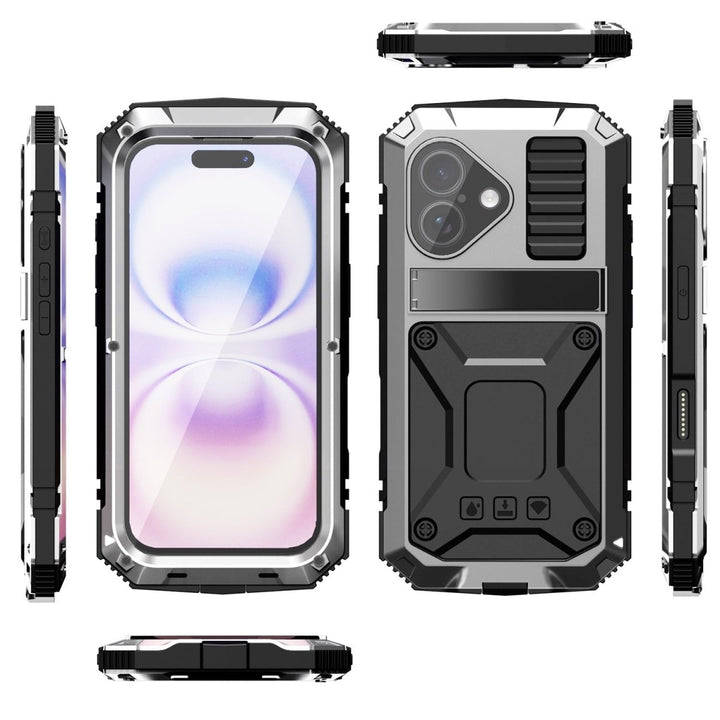 Rugged Heavy Duty Phone Case with Kickstand iPhone 16 Yellow Parkfield Supplies
