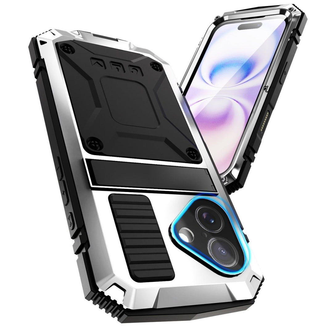 Rugged Heavy Duty Phone Case with Kickstand iPhone 16 Yellow Parkfield Supplies