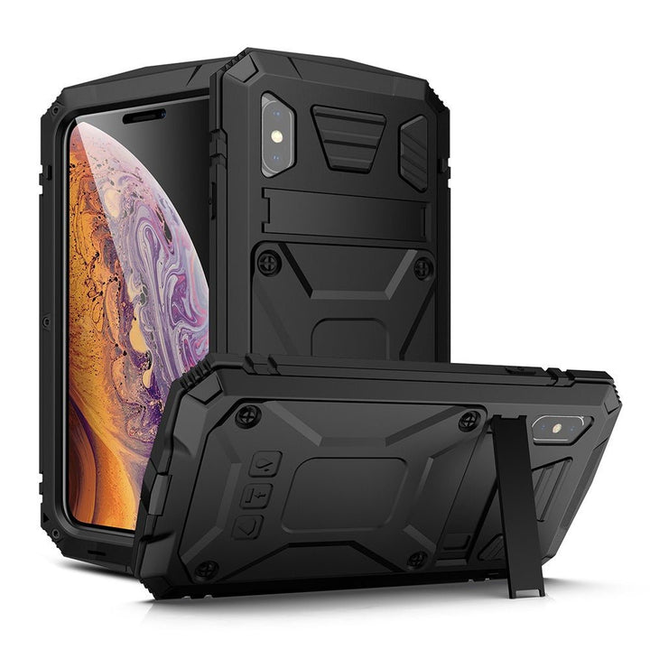 Rugged Heavy Duty Phone Case with Kickstand iPhone 16e Black Parkfield Supplies