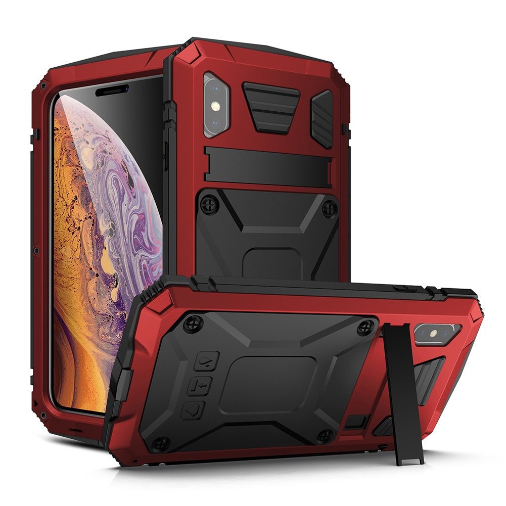 Rugged Heavy Duty Phone Case with Kickstand iPhone 16e Red Parkfield Supplies