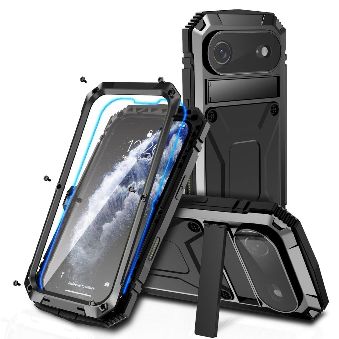 Rugged Heavy Duty Phone Case with Kickstand iPhone 17 Air Black Parkfield Supplies