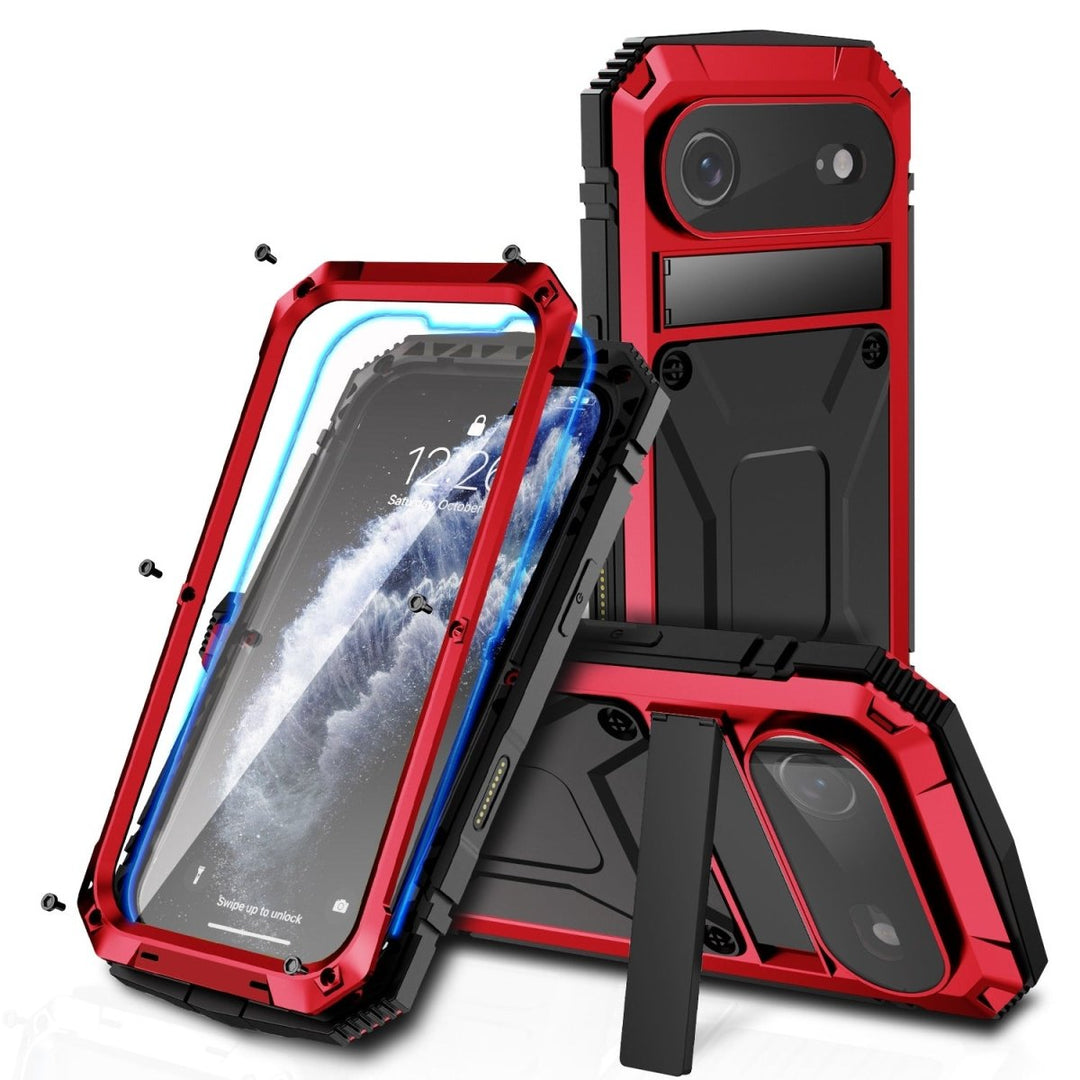 Rugged Heavy Duty Phone Case with Kickstand iPhone 17 Air Red Parkfield Supplies