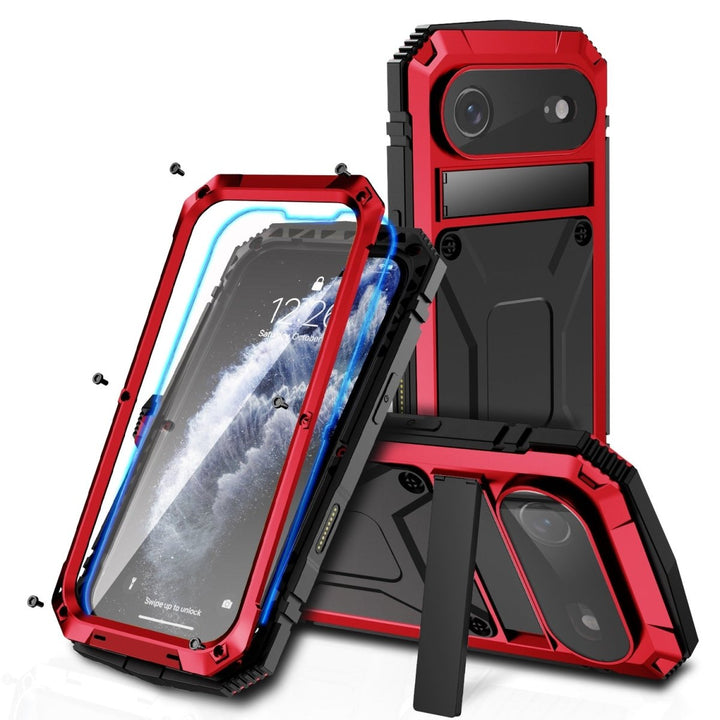 Rugged Heavy Duty Phone Case with Kickstand iPhone 17 Air Red Parkfield Supplies
