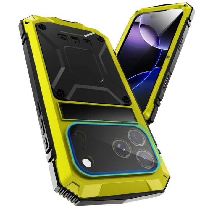 Rugged Heavy Duty Phone Case with Kickstand iPhone 17 Pro Yellow Parkfield Supplies