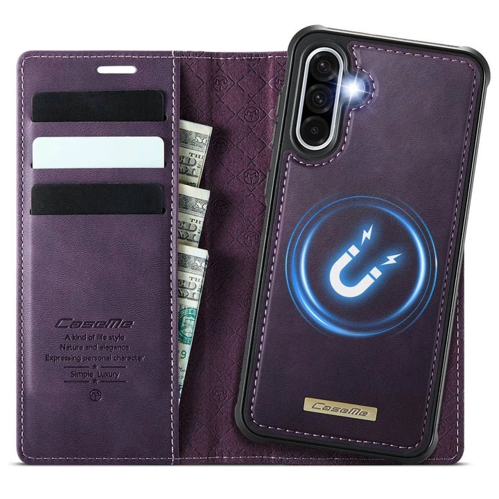 RFID Detachable Leather Card Holder Case For Samsung A Series Galaxy A04S / Purple 10:350383#For Galaxy A04S;14:496#Purple;200007763:201336100