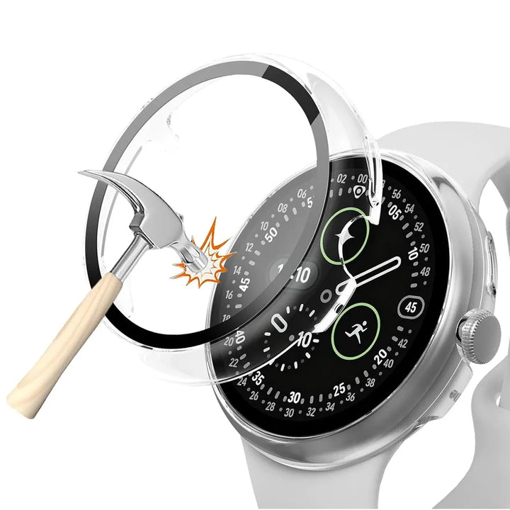 Tempered Glass Case For Google Pixel Watch Pixel Watch 4 45mm / Transparent DX25011132L01