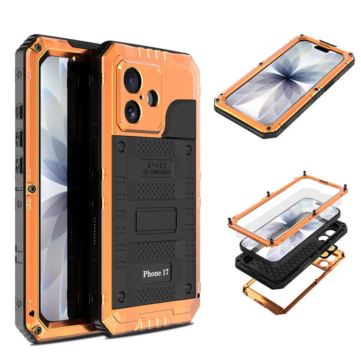 Waterproof Heavy Duty Phone Case iPhone 17 / Orange CM20230304-17-Orange-with box