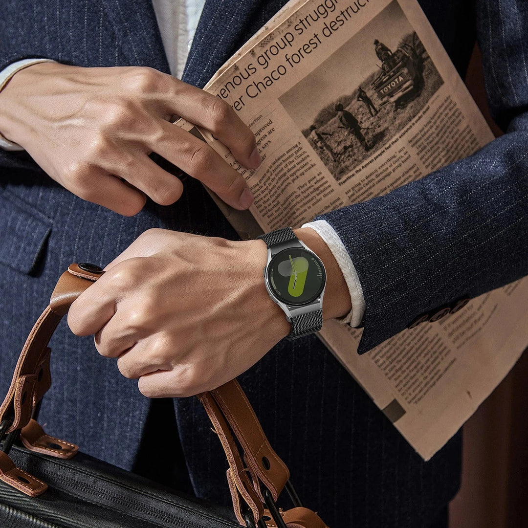 Thick Milanese Stainless Steel Watch Band For Samsung