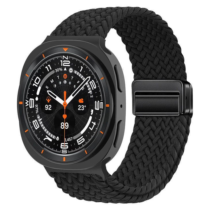 Braided Magnetic Sports Band For Samsung Watch 8 black / galaxy 8classic 46mm 200000049:76119733#black;200000051:3269252#galaxy 8classic 46mm;200007763:201336100