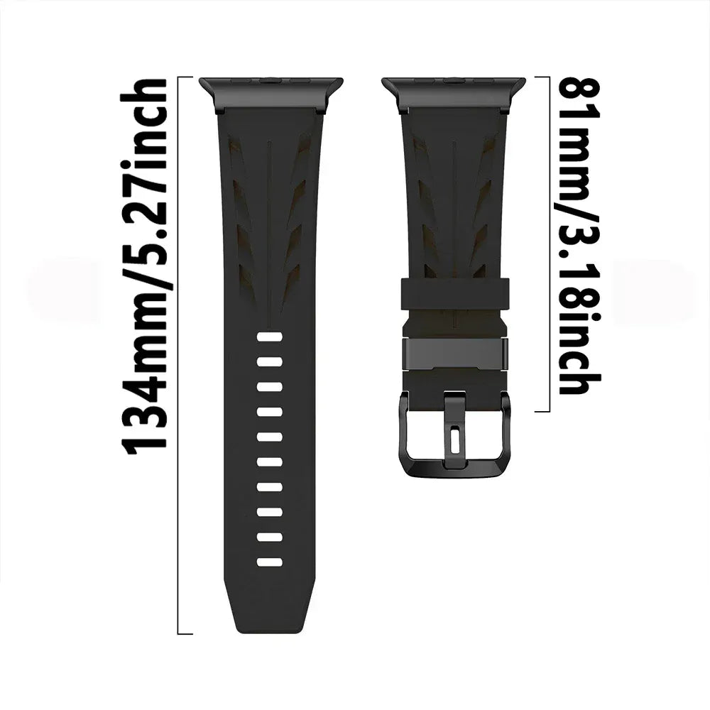 Rugged Silicone Sports Watch Band