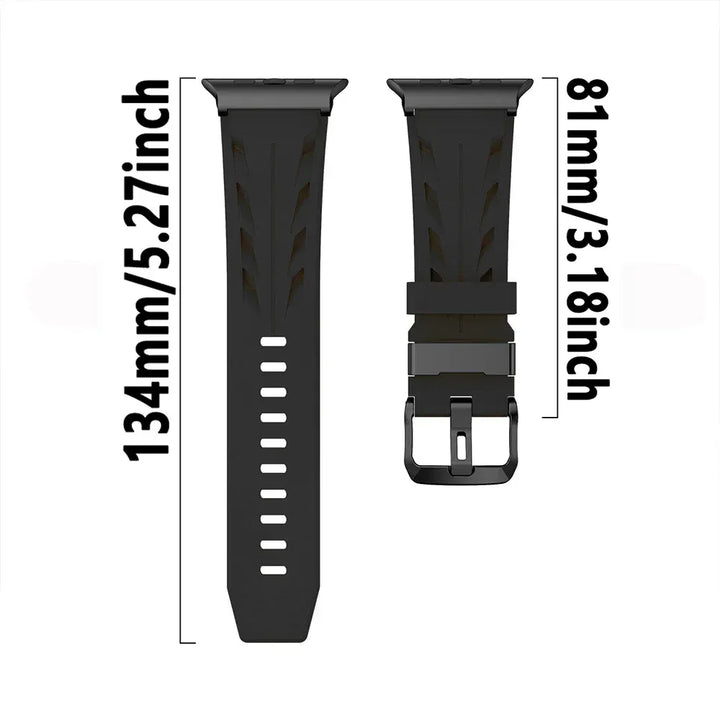 Rugged Silicone Sports Watch Band