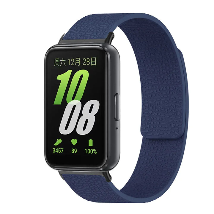 Silicone Magnetic Loop Band For Samsung Fit 3 Midnight blue / China Mainland / for Galaxy fit 3 200000049:350850#Midnight blue;200000051:100016945#for Galaxy fit 3;200007763:201336100