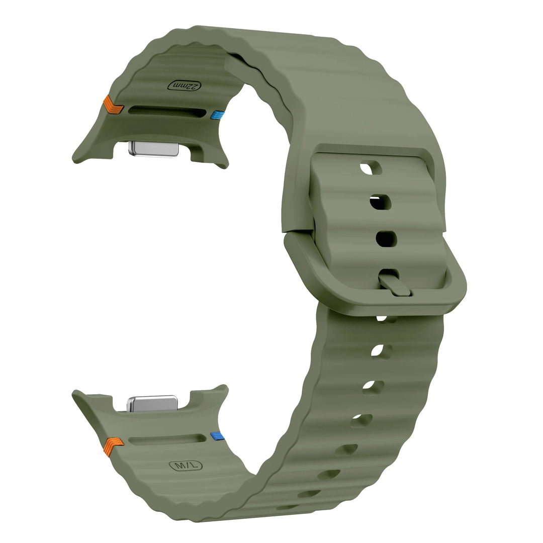 Silicone Sports Band For Samsung Watch 8 Army Green / galaxy watch 8 40mm 200000049:201009050#army green;200000051:100016950#galaxy watch 8 40mm;200007763:201336100