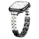 Slim Pearl Stainless Steel Watch Band Black / 42 44 45 49 S10-46mm 200000049:201662806#Black;200000051:201336458#42 44 45 49 S10-46mm;200007763:201336100