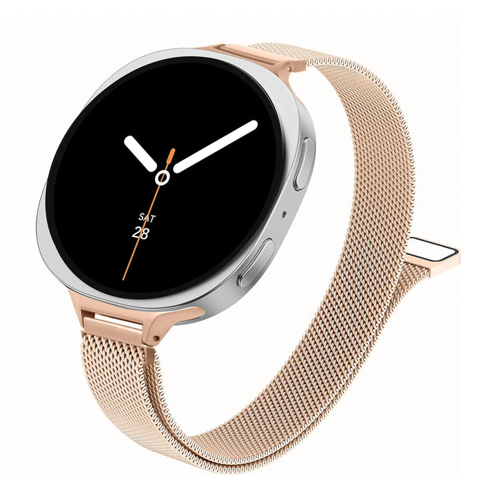Slim Milanese Stainless Steel Band For Samsung Watch 8 Galaxy watch 8 40mm / Rose Gold DX250925103
