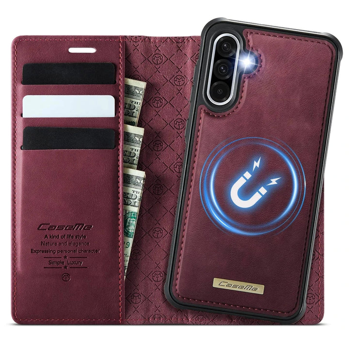 RFID Detachable Leather Card Holder Case For Samsung A Series Galaxy A04S / Red 10:350383#For Galaxy A04S;14:10#Red;200007763:201336100