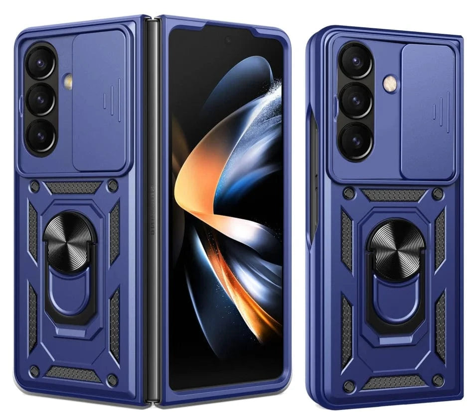 Magnetic Shockproof Case With Camera Cover For Samsung Z Fold Galaxy Z Fold 4 / Blue 10:477#for Galaxy Z Fold 4;14:173#Blue