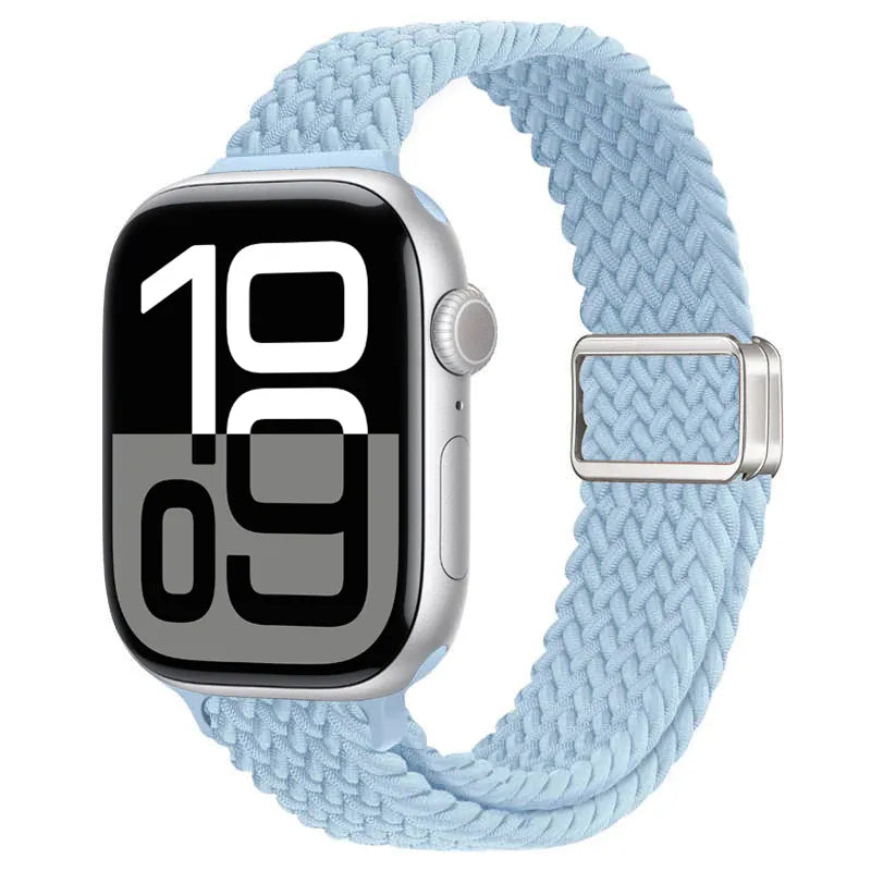 Slim Braided Magnetic Sports Watch Band 38mm / 40mm / 41mm / 42 mm  (S10) / Light Blue DP2410141S12