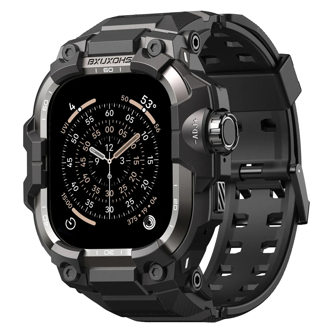 Tactical Watch Band With Built In Case Black Titanium / 49mm Ultra 3 2 1 200000049:201662806#Black Titanium;200000051:100016950#49mm Ultra 3 2 1;200007763:201336100