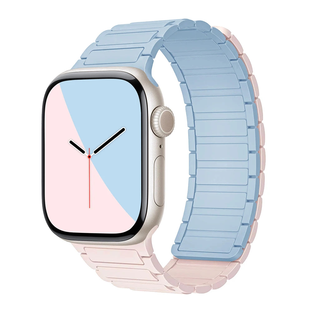 Magnetiskt silikon Klockarmband