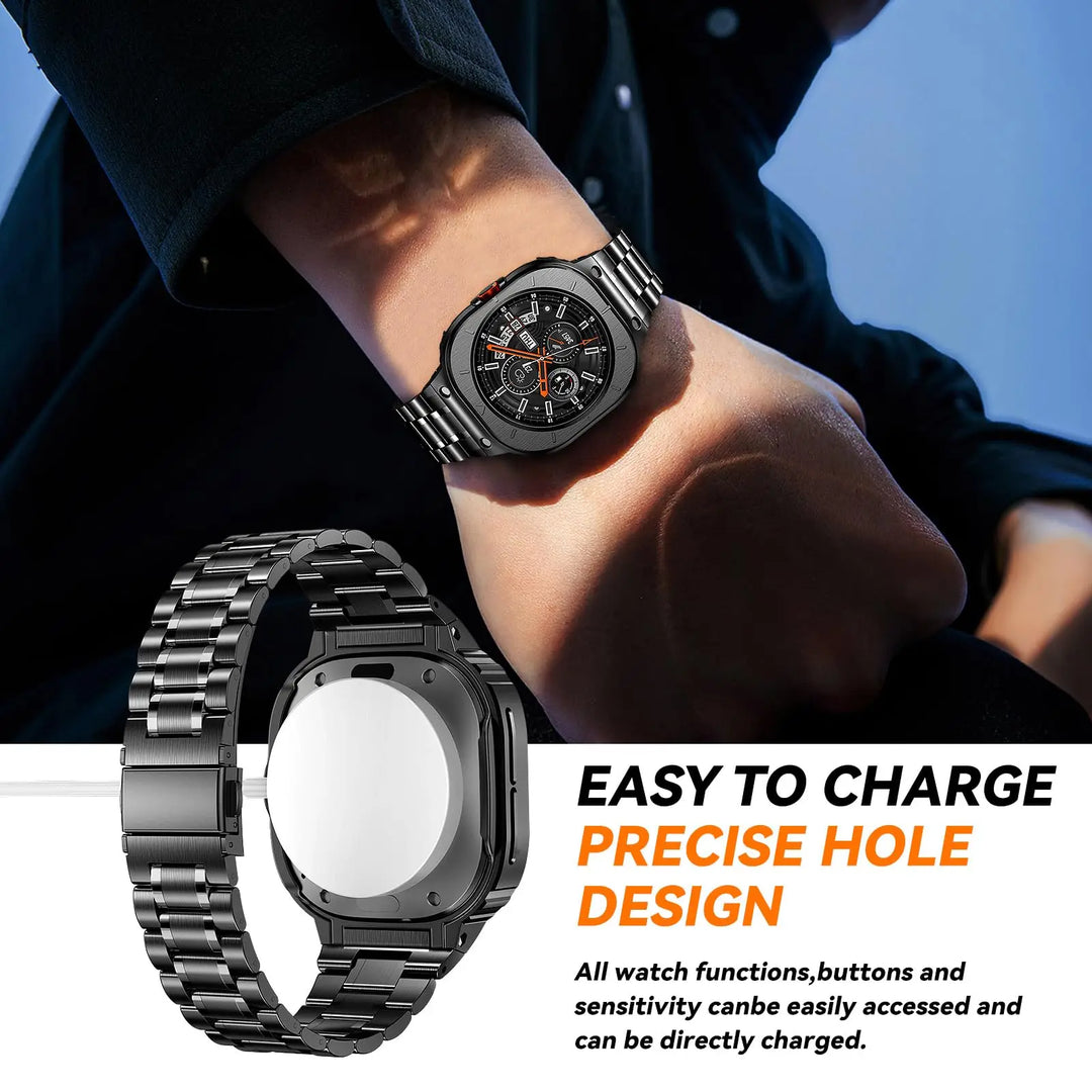 Stainless Steel Band With Shockproof Case For Samsung Watch Ultra